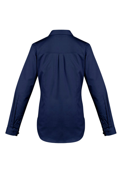 Syzmik Women's Lightweight Tradie Long Sleeve Shirt - Blue