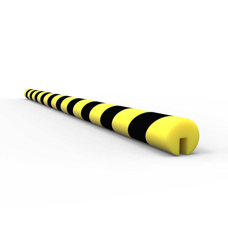 Anti Collision Strip 1m Polyurethane Black/Yellow