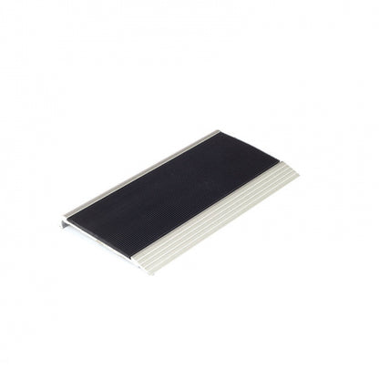 Stair Nosing 75 x 10 x 3620mm Natural Anodised with PVC Insert