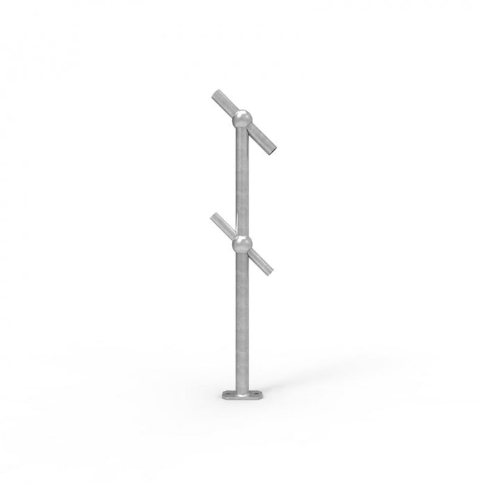 Ball Fence Through Post 45 Degree Surface Mounted
