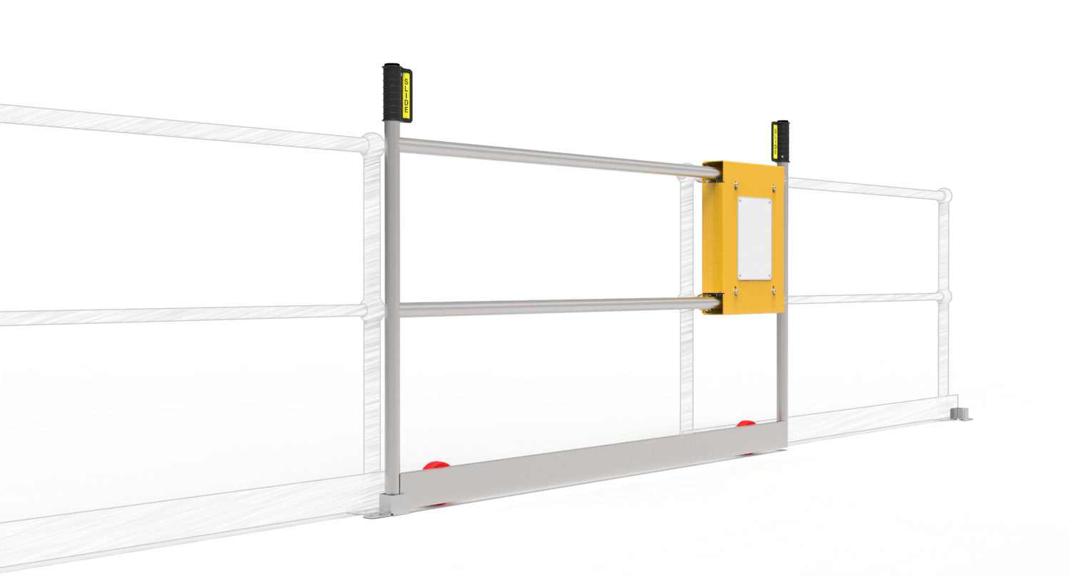 Ball Fence Roller Gate - Foot Latch