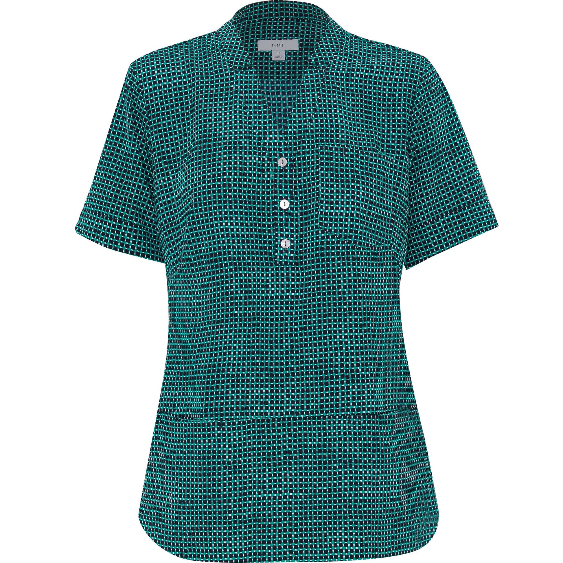 NNT CAT9R9 Pixel Print Short Sleeve Tunic