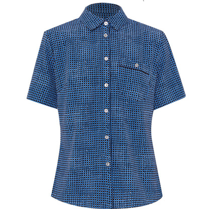 NNT CAT9S2 Pixel Print Short Sleeve Action Back Shirt