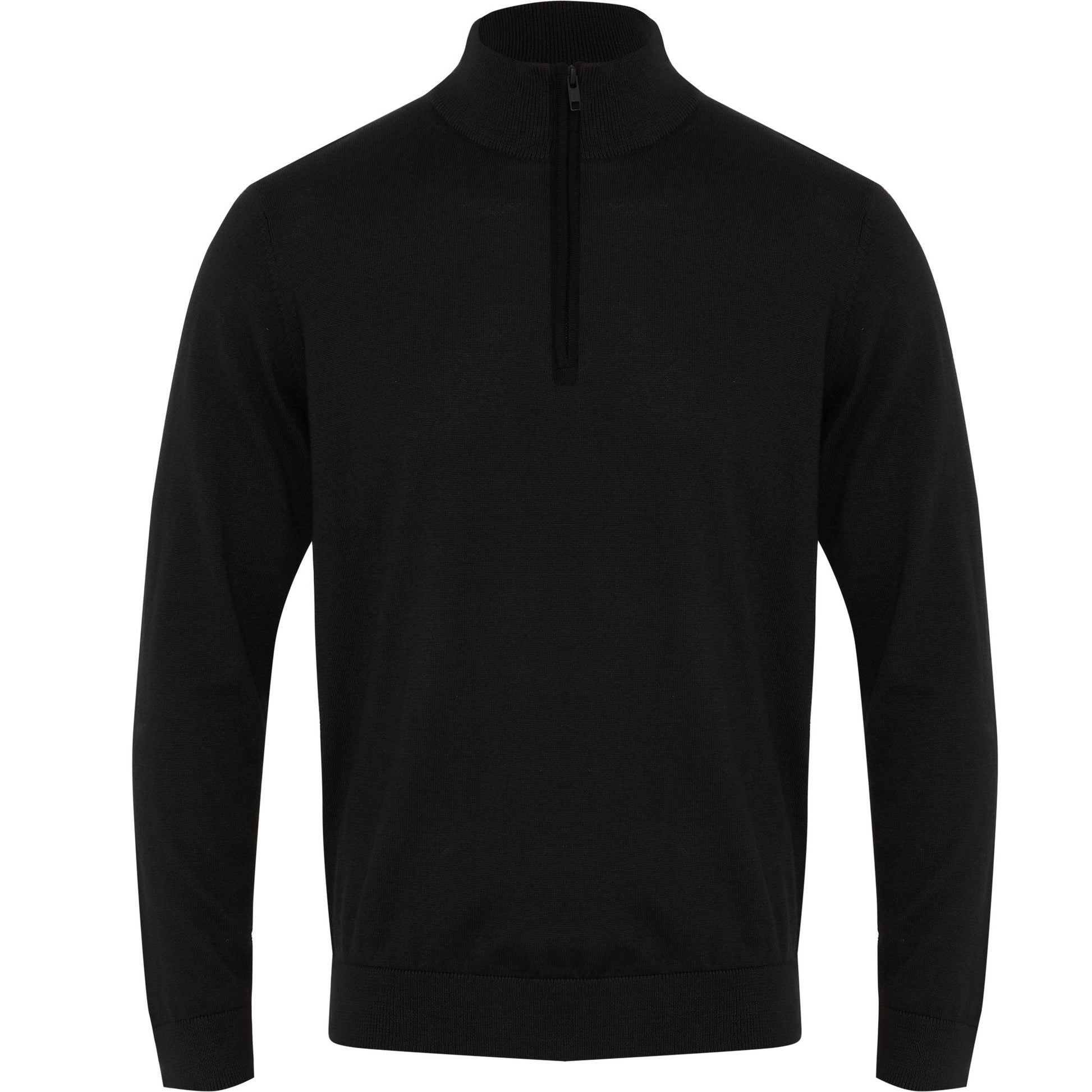 NNT CATE37 Trevira Wool Blend Long Sleeve Zip Neck Jumper
