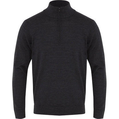 NNT CATE37 Trevira Wool Blend Long Sleeve Zip Neck Jumper