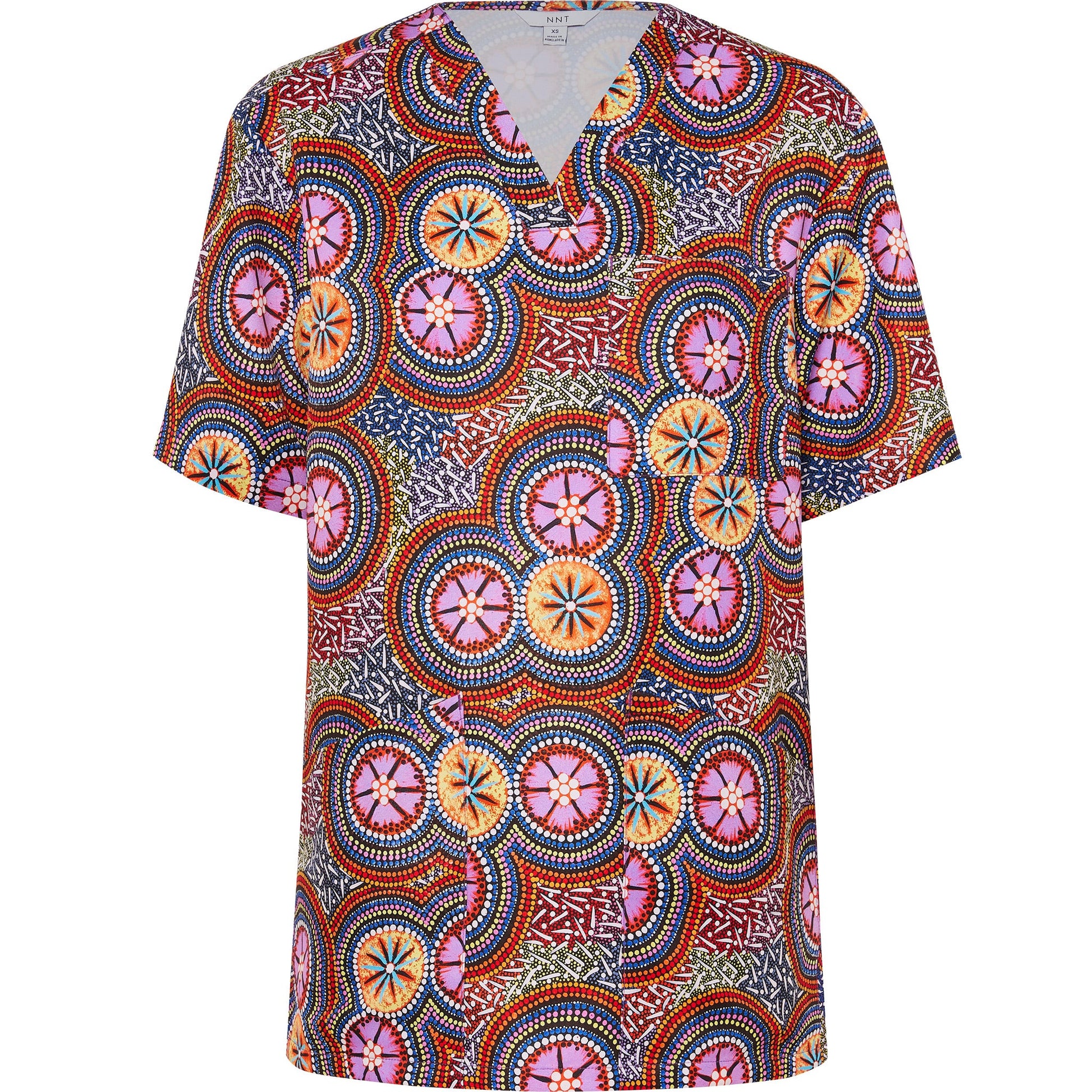 NNT CATRGJ Bush Tucker Indigenous Scrub Top