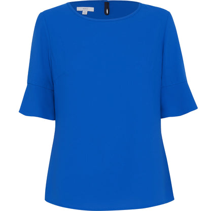 NNT CATU5T French Georgette Fluted Sleeve Top