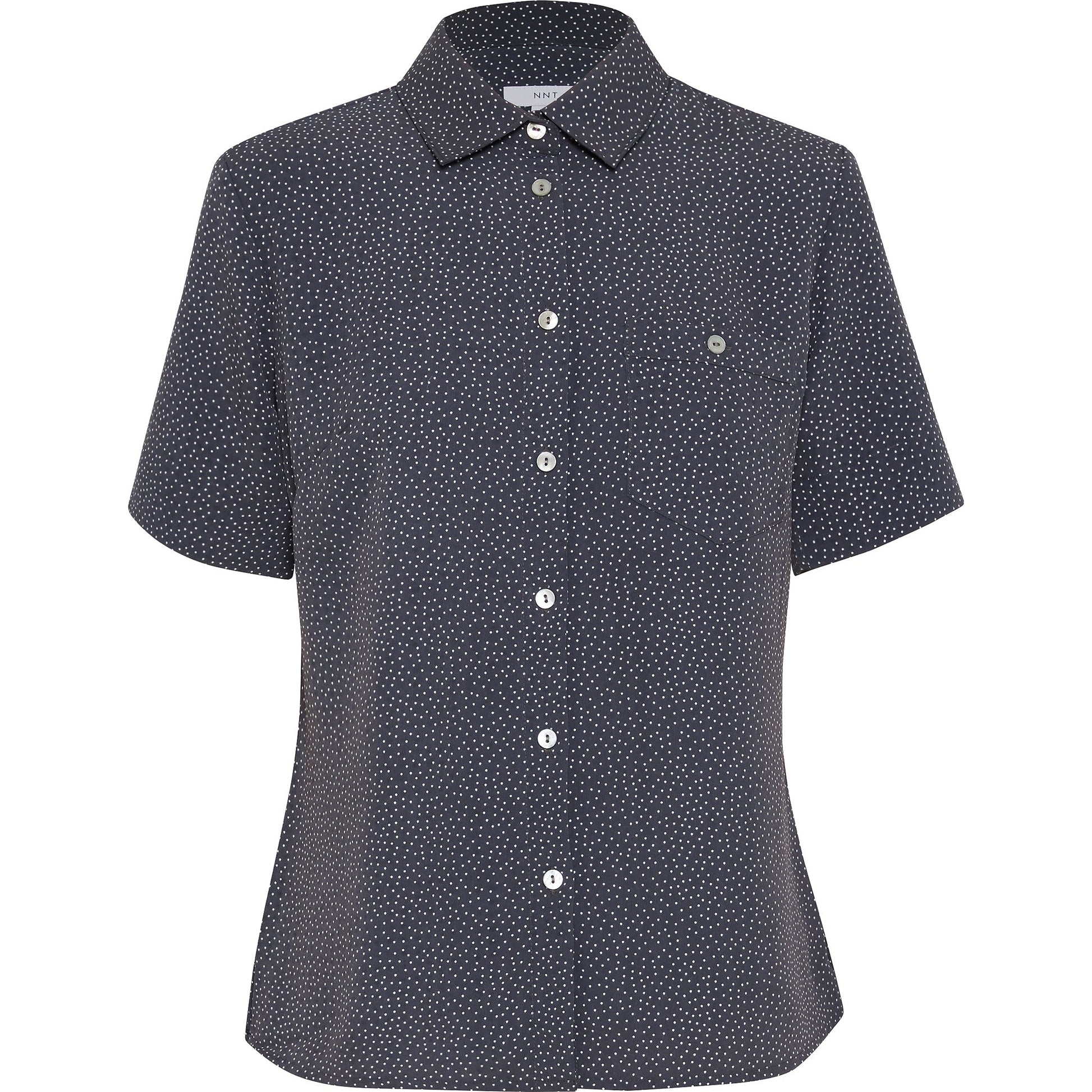 NNT CATU7H Silvi Spot Print Short Sleeve Shirt