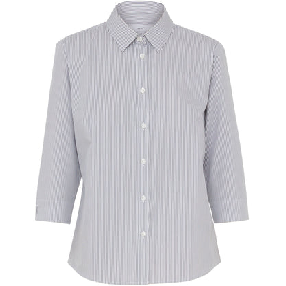 NNT CATUKV Avignon Fine Block Stripe Stretch 3/4 Sleeve Shirt