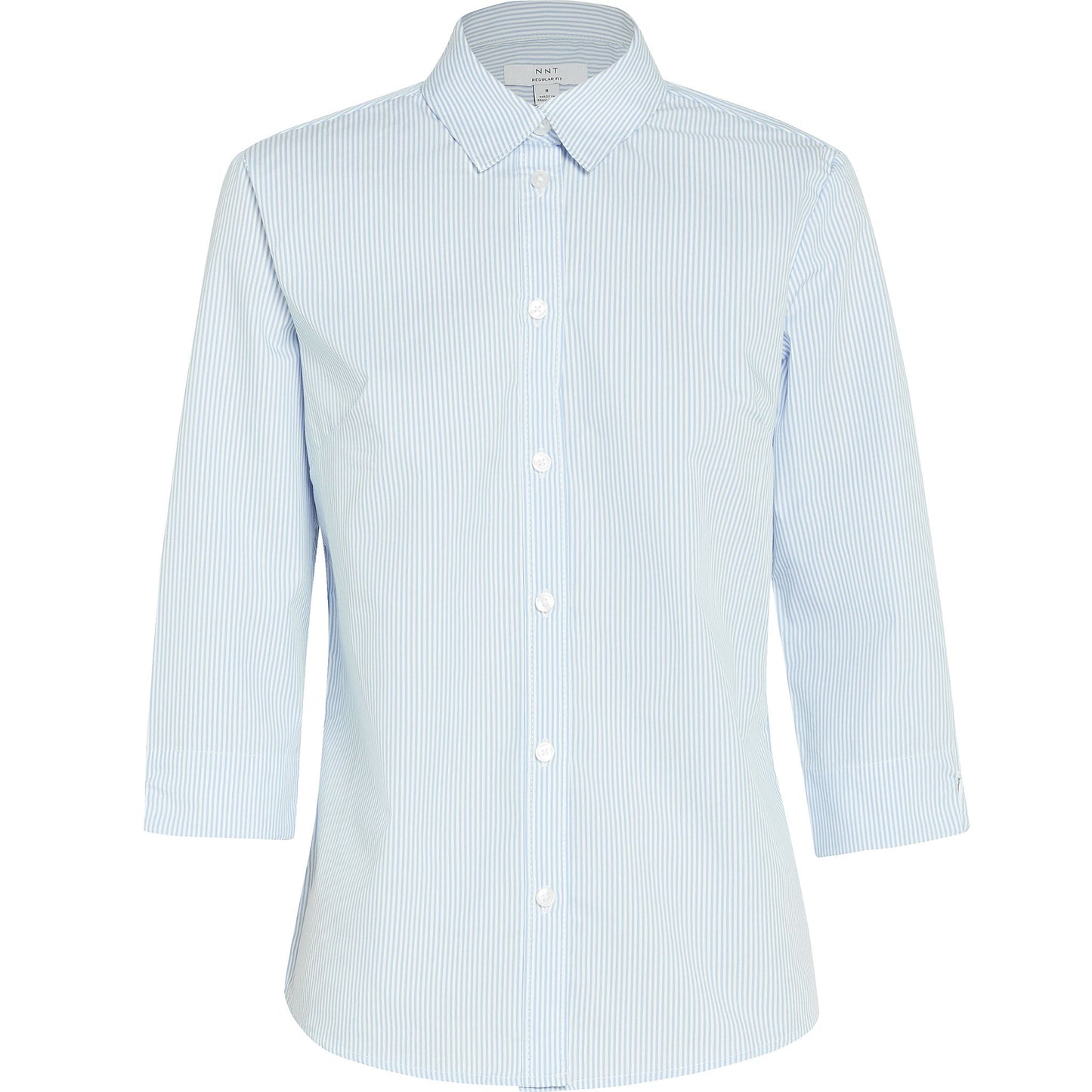 NNT CATUKV Avignon Fine Block Stripe Stretch 3/4 Sleeve Shirt