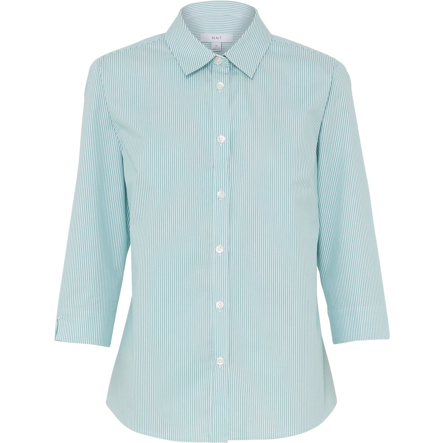 NNT CATUKV Avignon Fine Block Stripe Stretch 3/4 Sleeve Shirt