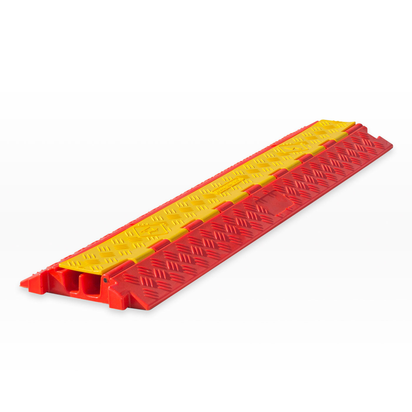 Cable Protector - 2 Channel - Polyurethane with Rubber/Plastic Lid