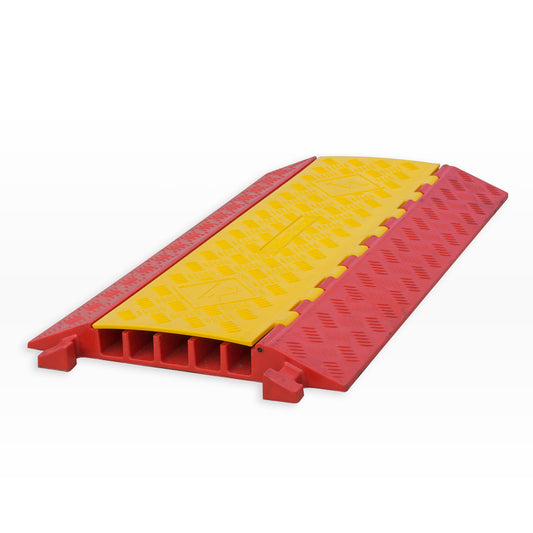 Cable Protector - 5 Channel - Polyurethane with Rubber/Plastic Lid