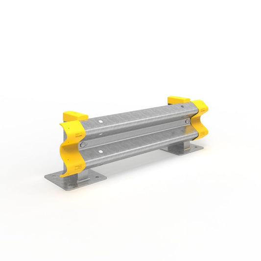 W Beam Surface Mounted Single height Racking End Protector 1330mm