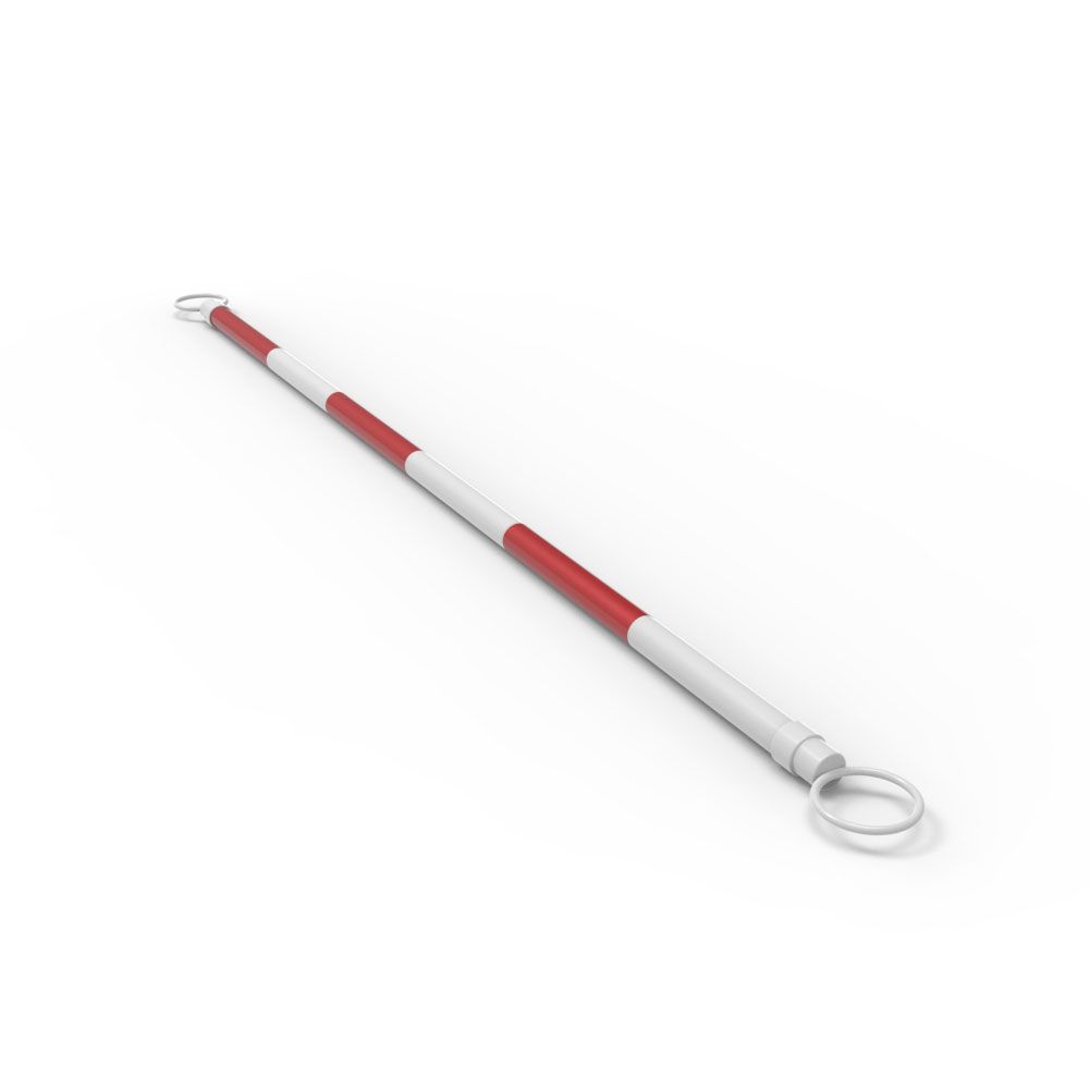 Traffic Cone Retractable Bar 1.2 - 2m - Red/White