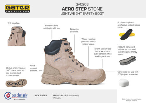 GA2058 Gator AeroStep High Safety Boot