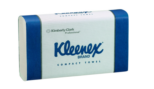 KIMBERLY CLARK KC4440 Kleenex Compact Towel White 90 Pack Carton of 24