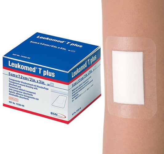 BSN MEDICAL B72382-00 Leukomed T Plus Waterproof Dressing 5cm x 7.2cm Box of 50