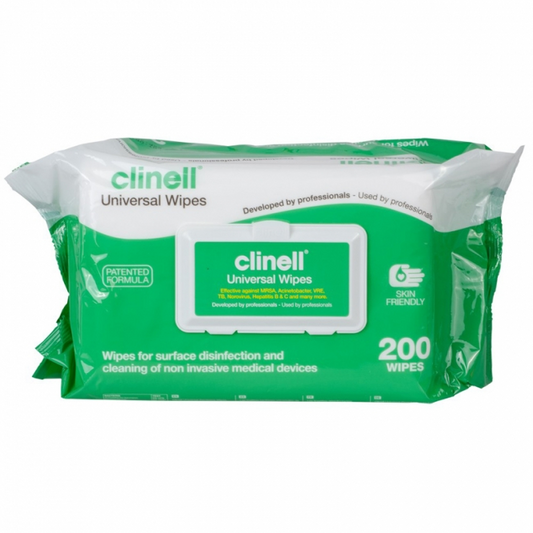 GAMA HEALTHCARE CLDCW200 Clinell Universal Sanitising Wipes Soft Pack of 200