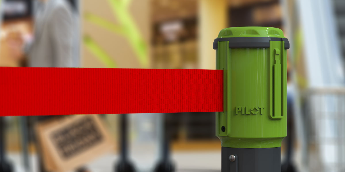 Pilot 5m Belt Barrier - Black