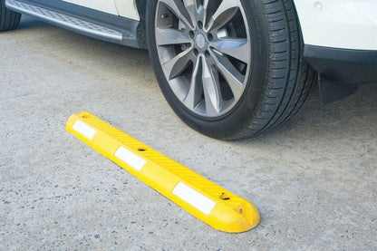 Parking Separator 1m - Recycled Rubber - Yellow