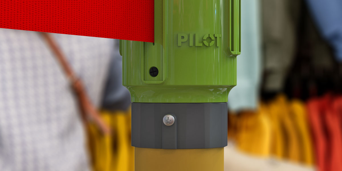 Pilot 5m Belt Barrier - Black