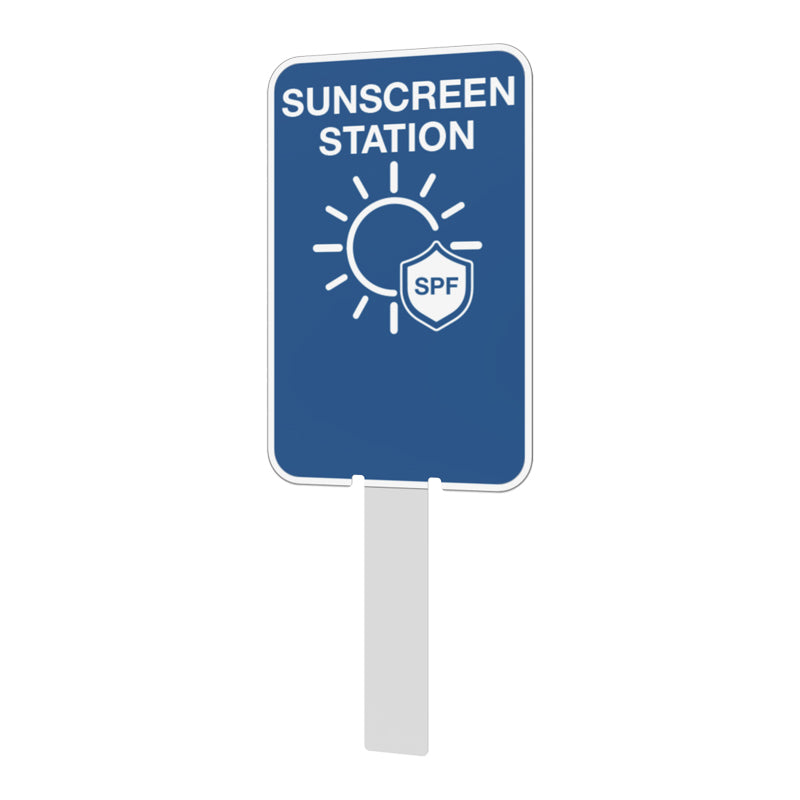 Pilot Sign - Sun Screen Station - 200 x 125 x 1.4mm Polypropylene