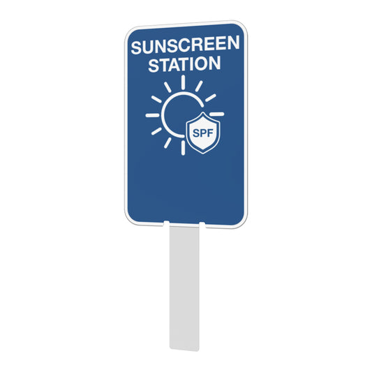 Pilot Sign - Sun Screen Station - 200 x 125 x 1.4mm Polypropylene