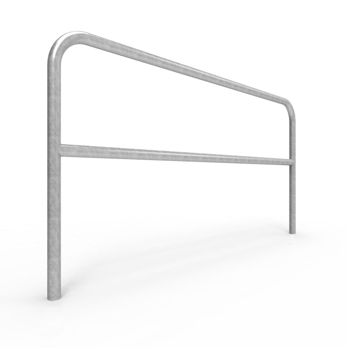 U-Bar Double Rail 2m Below Ground - Galvanised