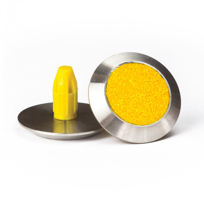 Warning Tactile Round Yellow Carborundum Infill Pack of 100